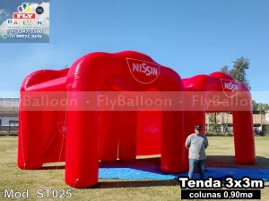 estandes infláveis promocionais nissin