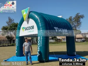 tenda inflável promocional sicoob credicope